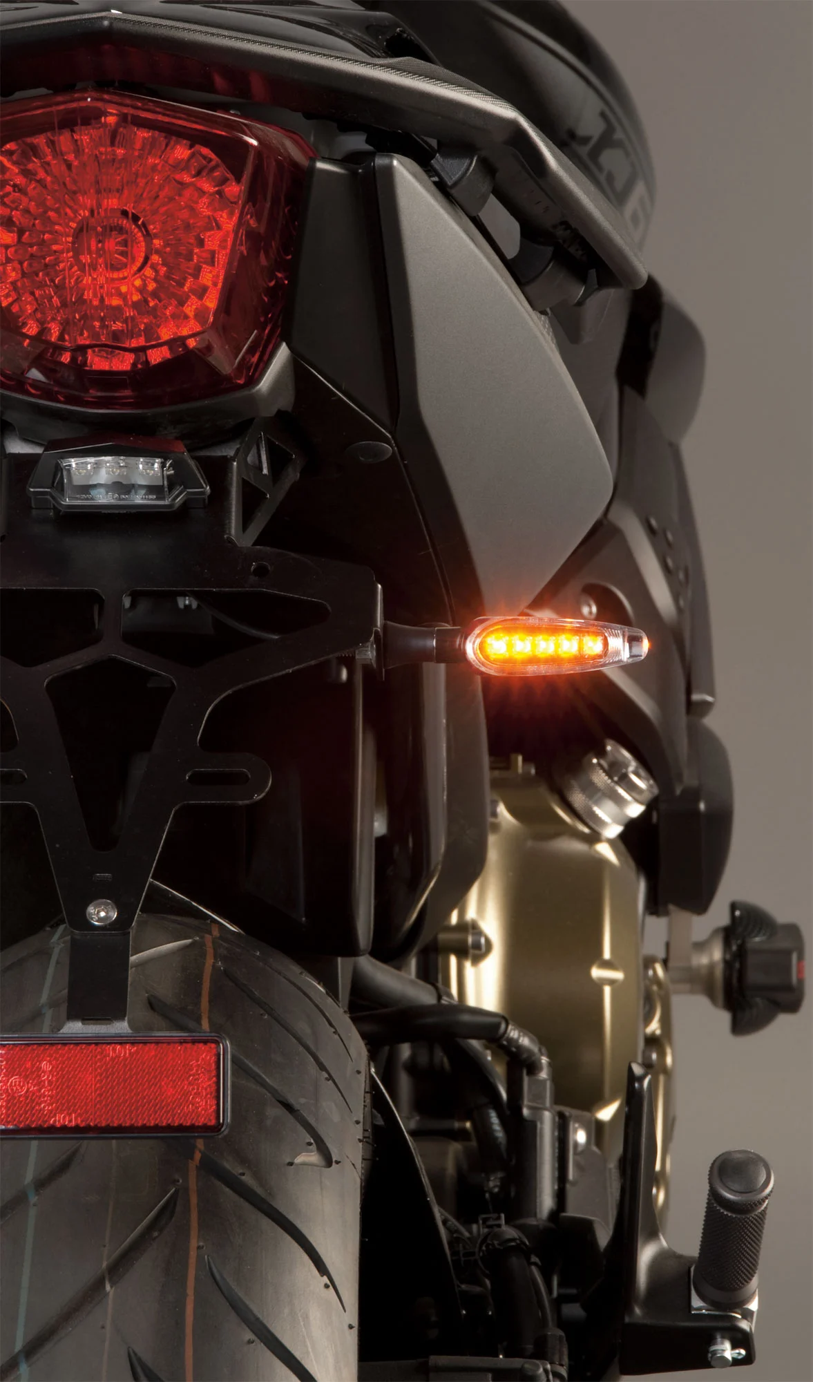 KOSO Universal Motorrad LED Blinker unlimited, schwarz matt E-geprüft Paar  
