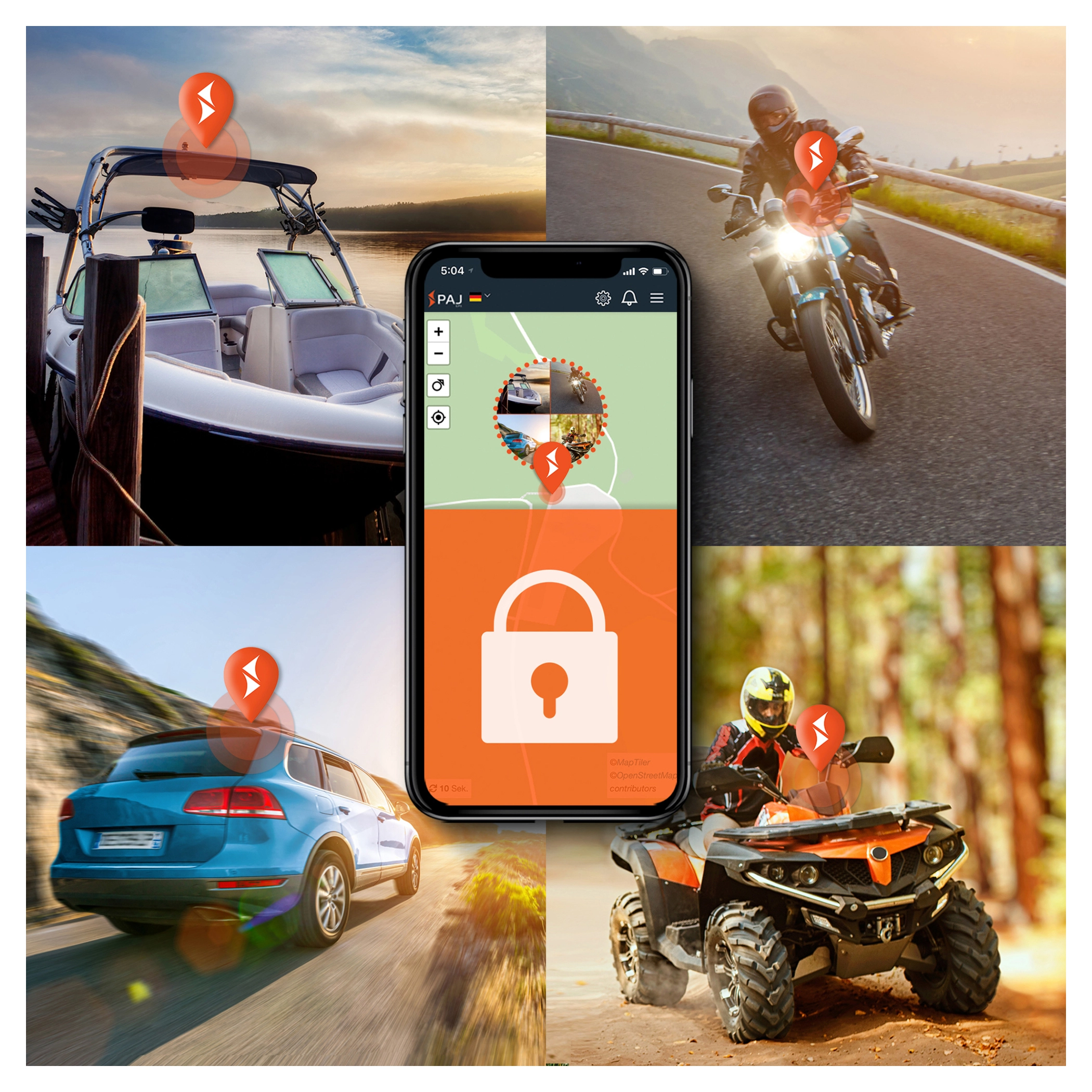 Moto Accessoires véhicule GPS appareil de suivi GPS 4G appareils