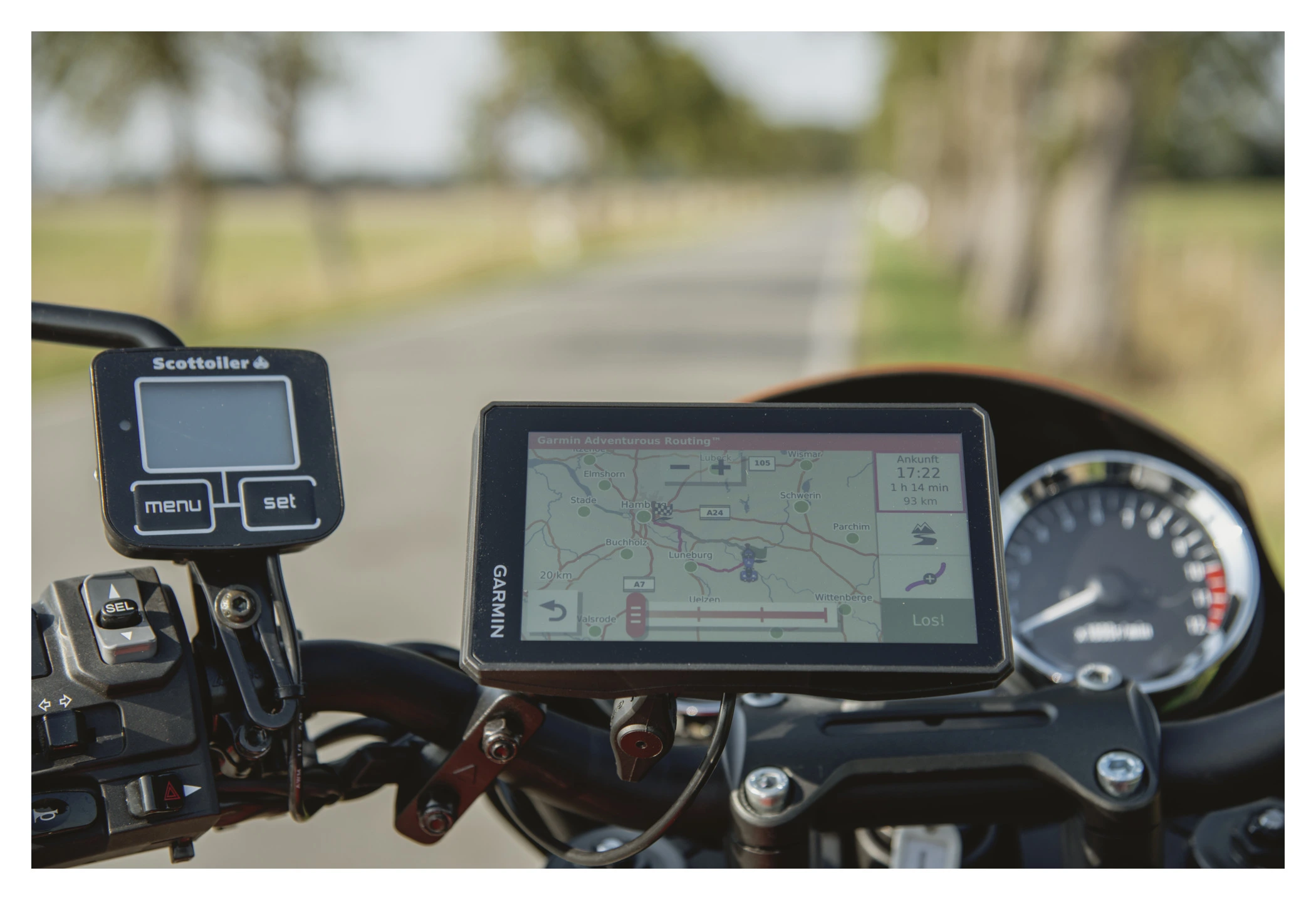 Navigation GPS portable pour moto, affichage de jeu de voiture