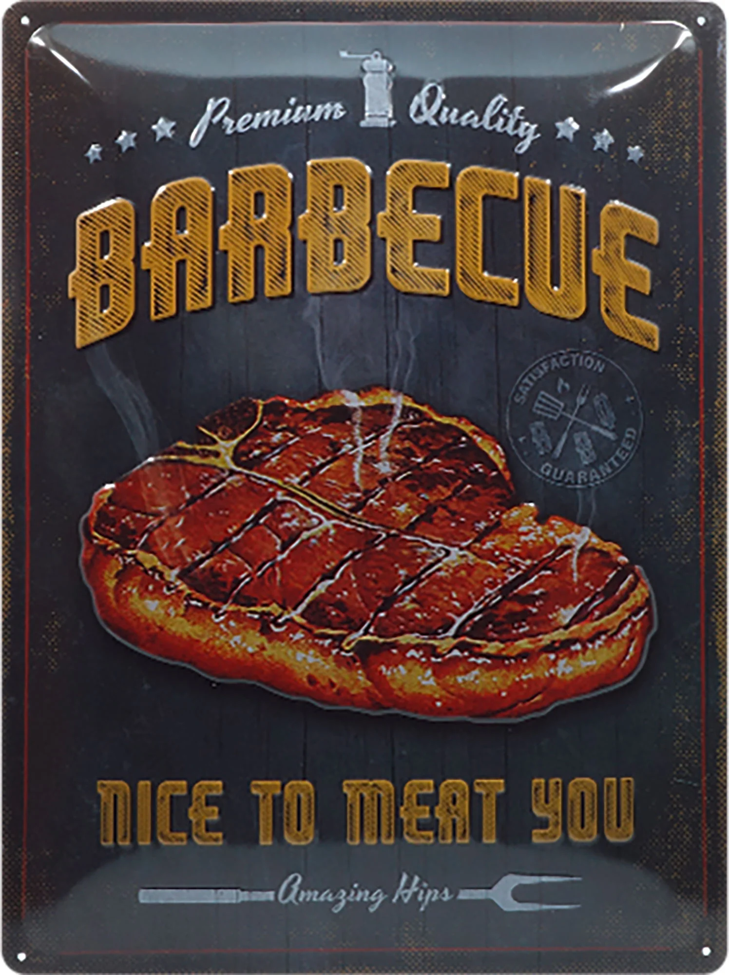 *BARBECUE* METAL SIGN