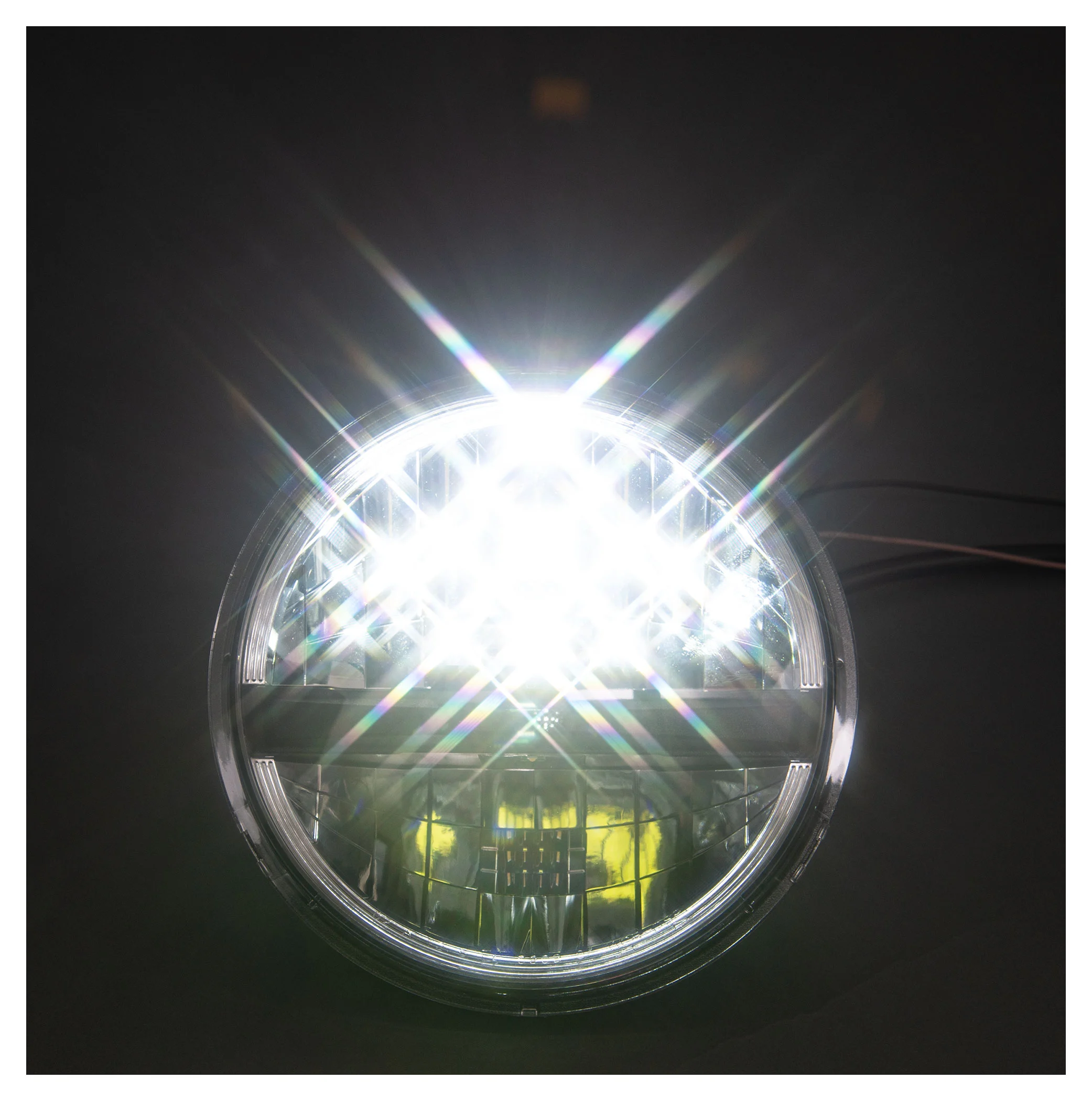 5 3/4 Zoll LED Scheinwerfer FRAME-R2 Typ 10, schwarz. Erhältlich mit  seitlicher und unterer Befestig, Hauptscheinwerfer, Beleuchtung, Produkte