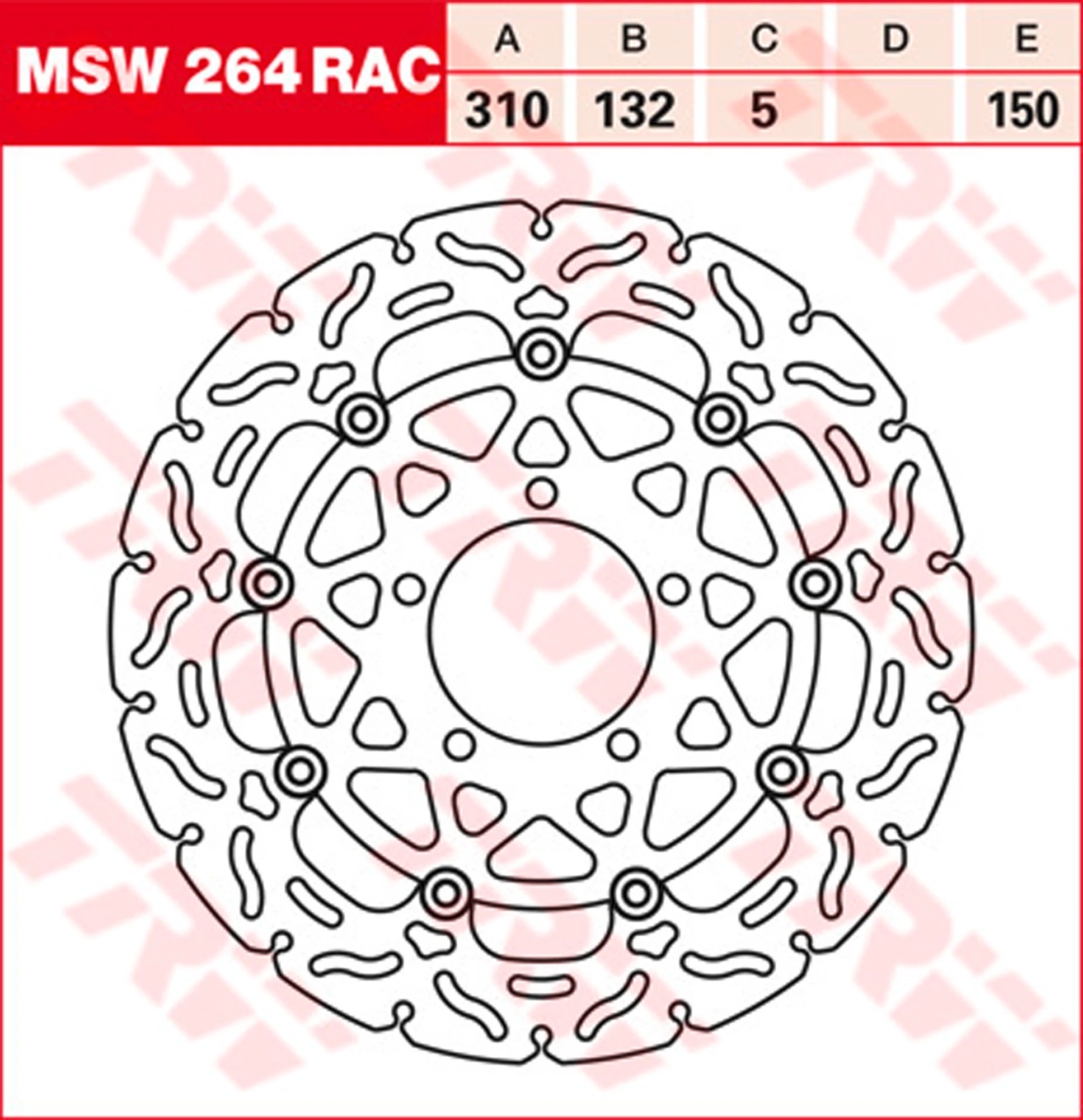 TRW Bremsscheibe Sportiv Starr MST239RAC R1150GS R21 3322937402847