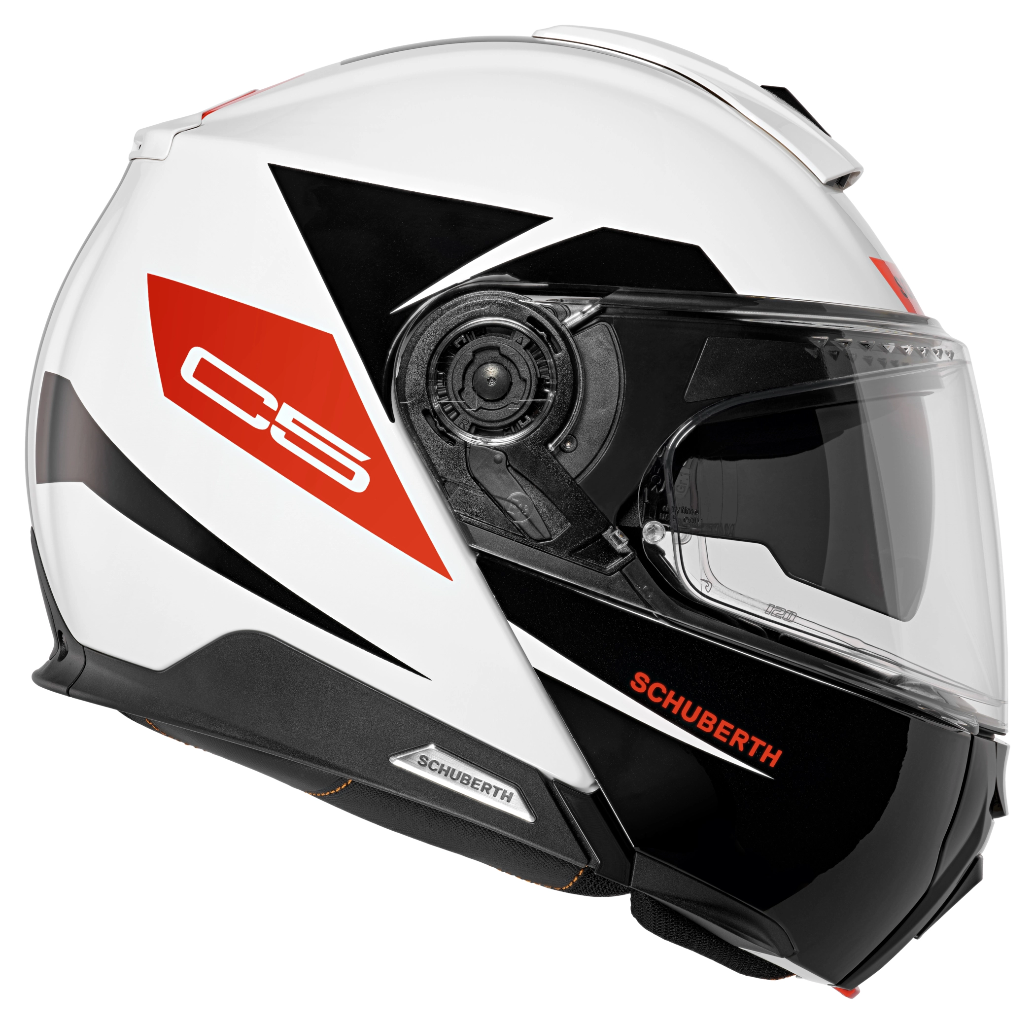 Casque Modulable Schuberth C5 Eclipse Rouge-Blanc - 39% de réduction