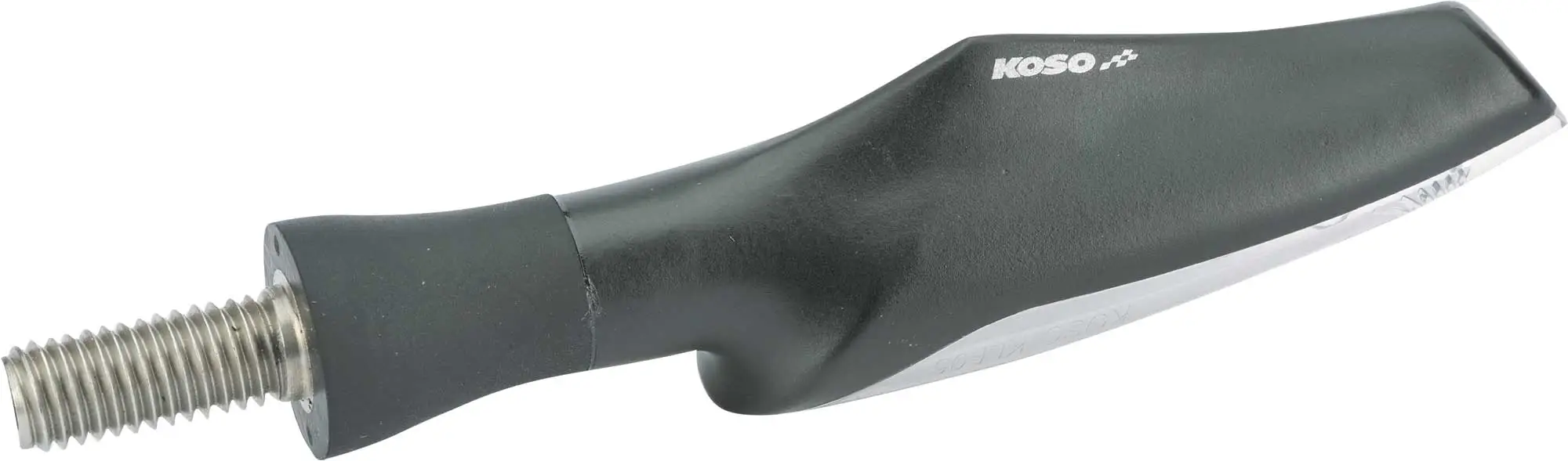 KOSO Motorrad Blinker E geprüft LED Blinker Metall M8 schwarz, klares Glas