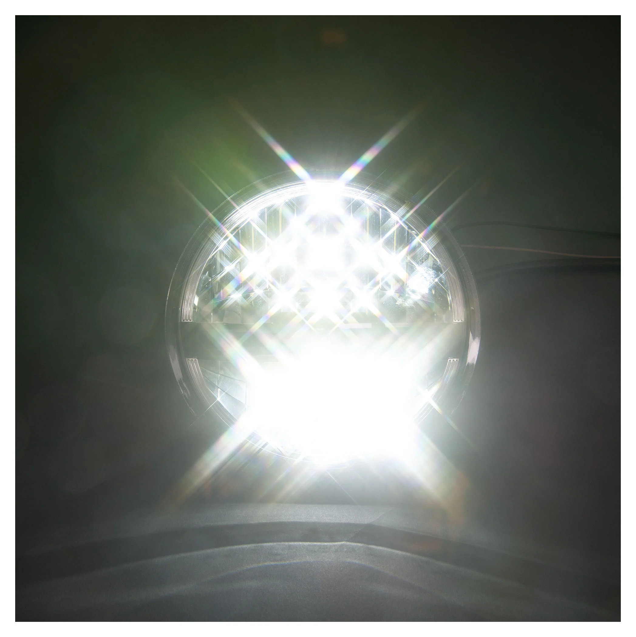 5 3/4 Zoll LED Scheinwerfer FRAME-R2 Typ 10, schwarz. Erhältlich mit  seitlicher und unterer Befestig, Hauptscheinwerfer, Beleuchtung, Produkte