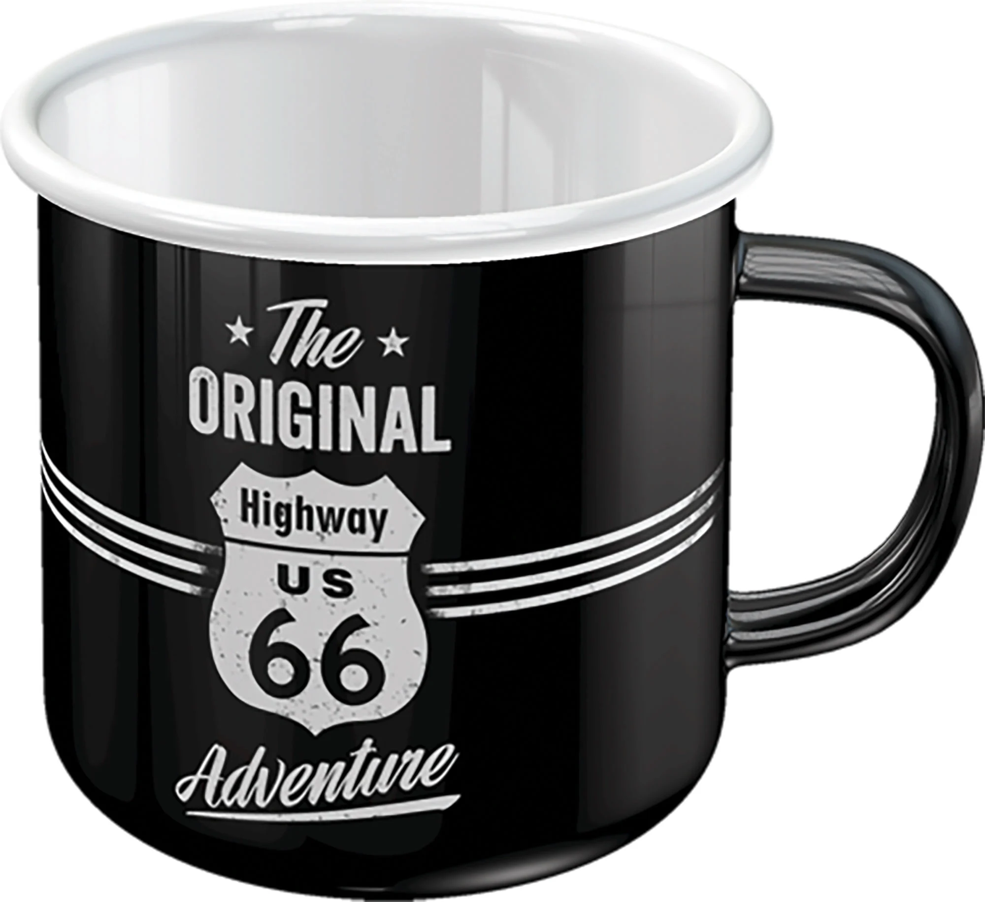 EMAILLE BECHER *ROUTE 66*