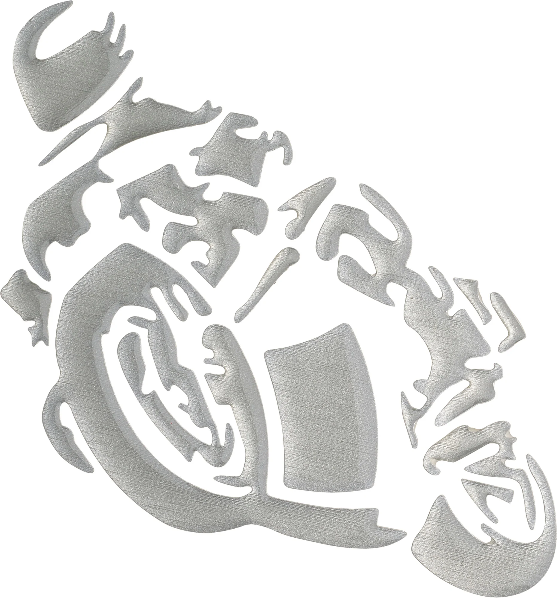 Louis 3D Sticker Motorcycle Size: 12x9cm, Black