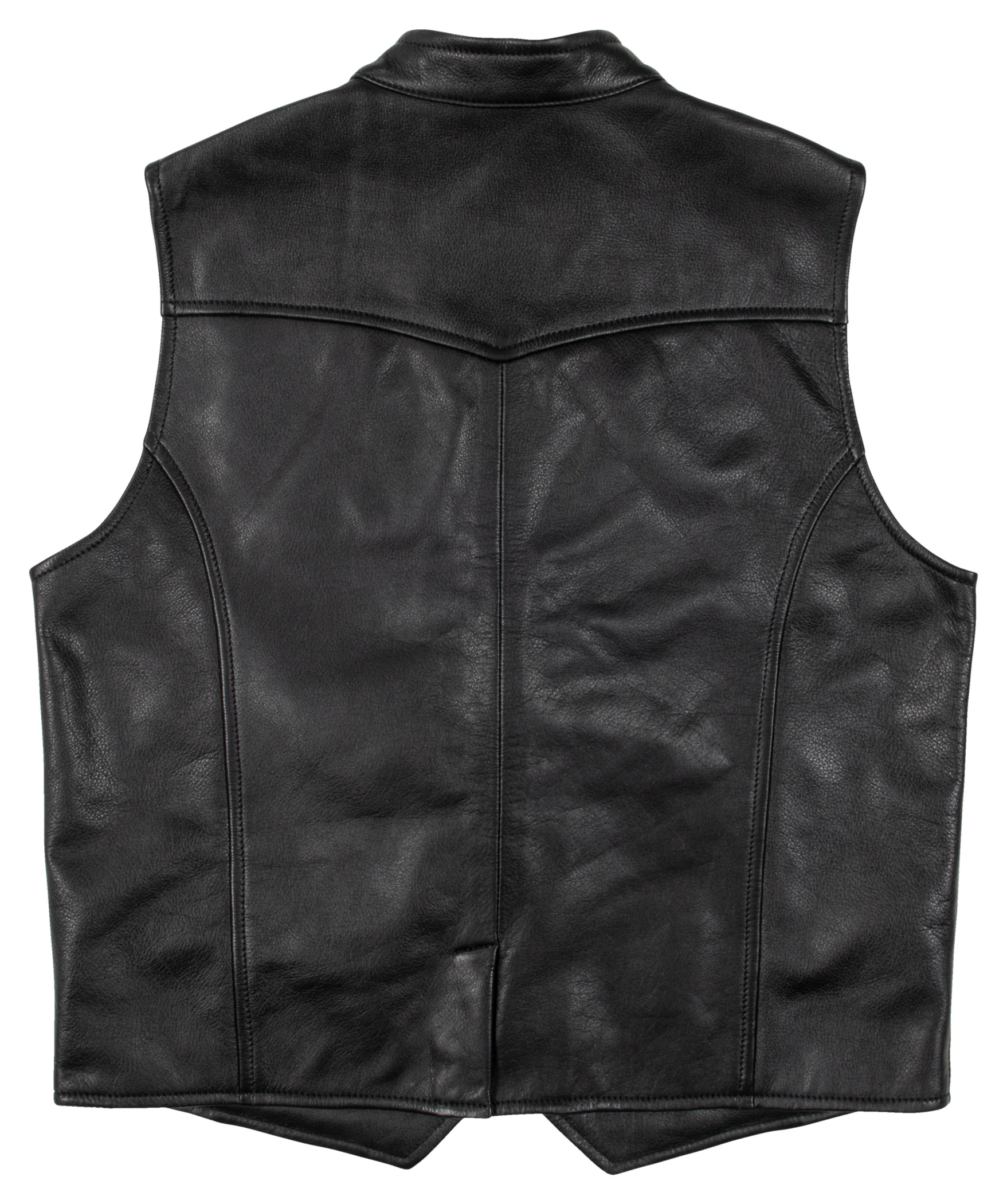 Black leather vest outlet