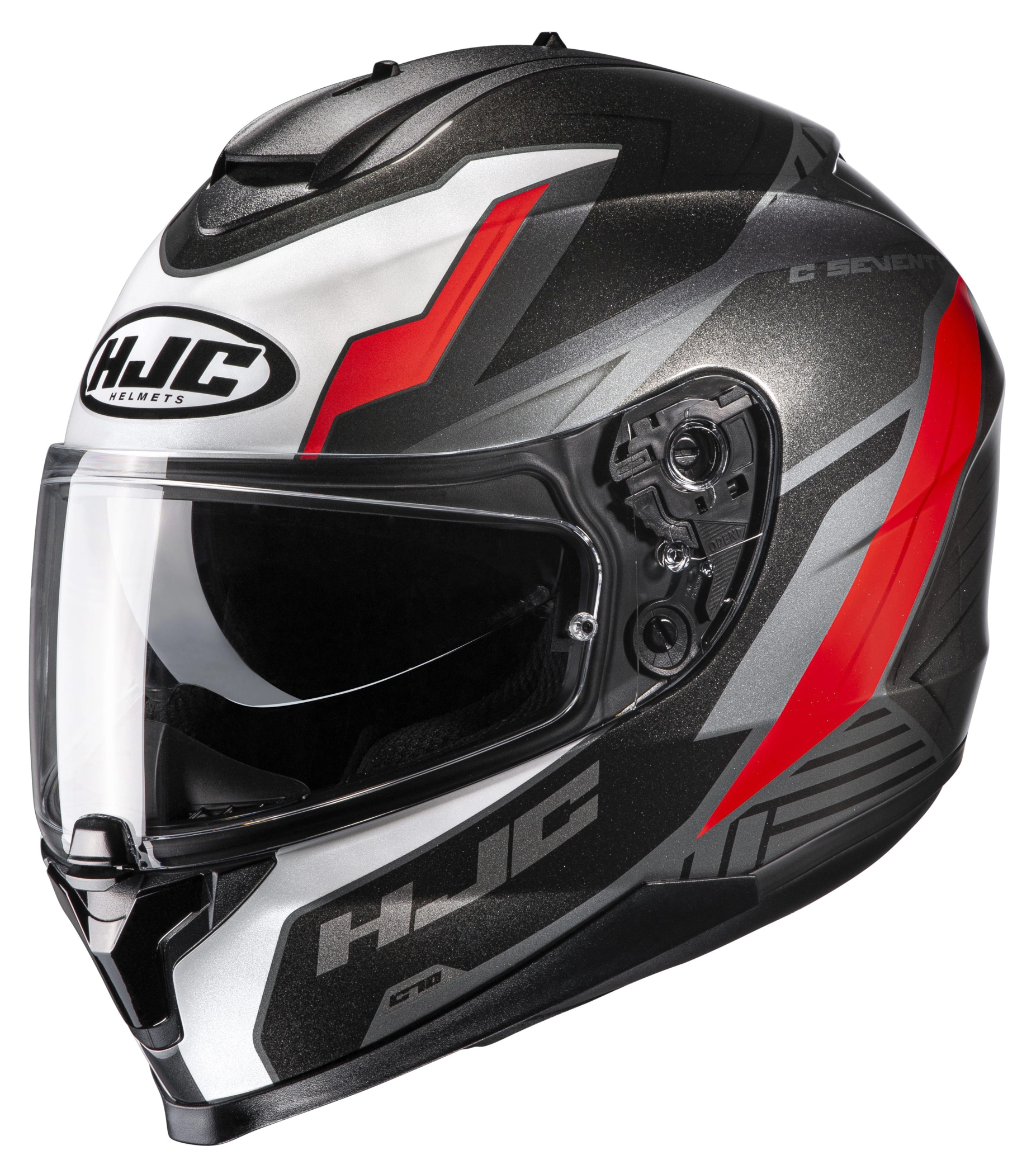 HJC HJC C70 SILON SIZE XL MATT BLACK RED WHITE MC1