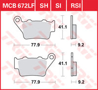 TRW BREMSBELAEGE SINTER