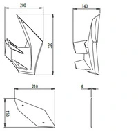 Downforce Winglet Seitenspoiler