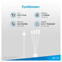 Octopus 4-IN-1 Multi-USB-Ladekabel