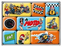 LOT D'AIMANTS MOTOMANIA