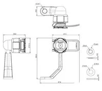 Moped-/Motorrad Spiegelgewindenhalterung