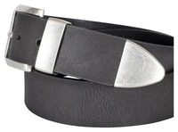 DL-AC-9 leather belt, grey