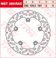 Bremsscheiben Racing, Hinten