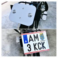 Utbytbar skyltsats för 1 motorcykel