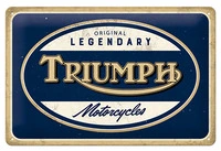 Metalen wandbord Triumph Motorcycle