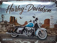 Targa met. retro Harley Davidson