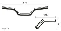 Drag Bar-Lenker Breite 765/835Mm