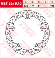 Bremsscheiben Racing, Hinten