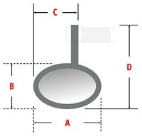 Shin-Yo Lenkerendspiegel STRAIGHT