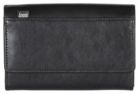 Porte-monnaie, similicuir, noir