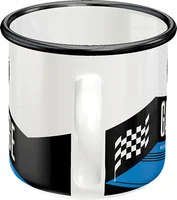 Retro Emaille Becher - BMW Garage