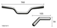 X-Bar Lenker Ax01 Breite 760Mm