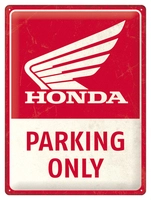 Plåtskylt Parkering Endast