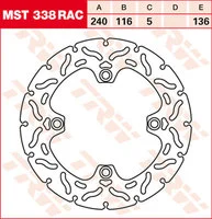 Bremsscheiben Racing, Hinten
