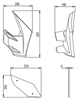 Downforce Winglet Side Spoiler