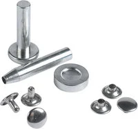 Klinknagels 9 mm zilverincl. gereedsch.