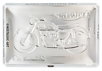 Targa metallica Triumph Bonneville