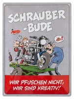 Targa metall. MOTOmania "Schrauberbude"