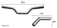 Handlebar Roadster Breite 810Mm