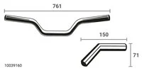 Guidon Sport, Largeur 761 Mm