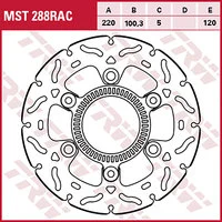 Bremsscheiben Racing, Hinten