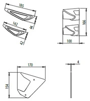 Downforce Winglet Seitenspoiler