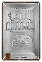 Cartel metáli. Harley Davidson «Genuine»