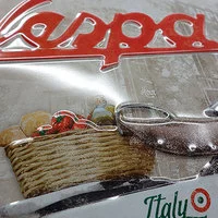 Targa met. retro Vespa Italian