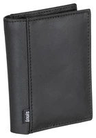 Porte-monnaie en cuir noir