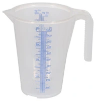 Verre doseur, 1 litre avec échelle,