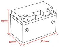 Baterías de gel DELO, llena