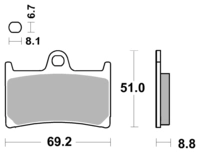 Bremsbeläge Organisch Carbon Ceramic