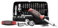 Socket wrench set 38 pieces, metric