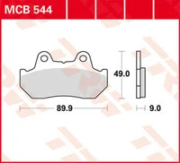 Brakepads Organic