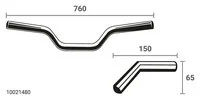 Superbike-Lenker Breite 760Mm
