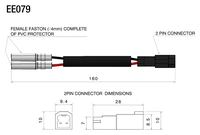 Cable sets light unit indicators, ducati