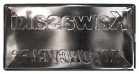 Blechschild Kawasaki Logo